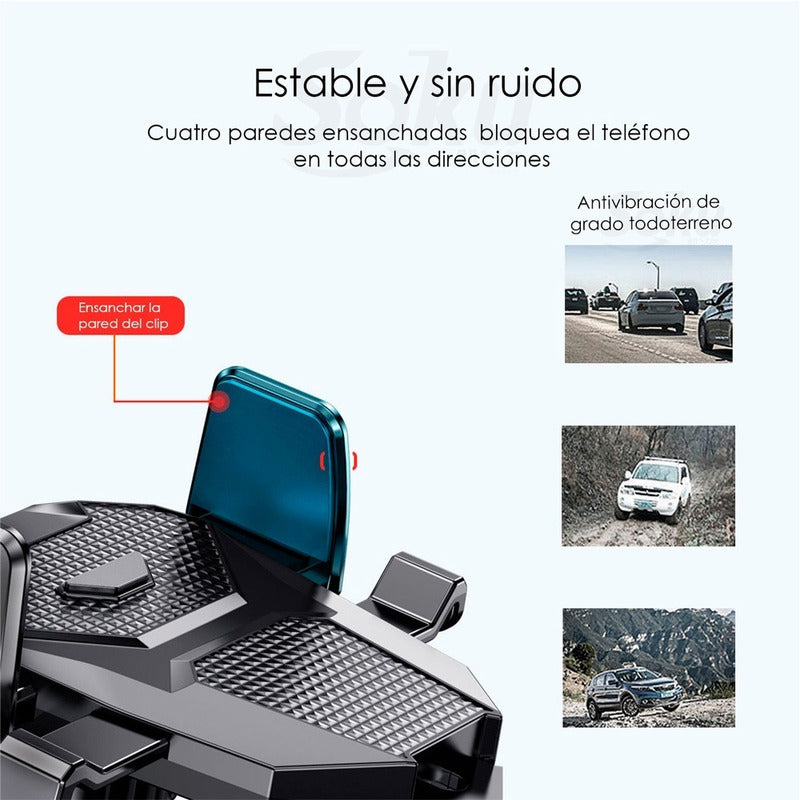 Soporte Brazo Firme Universal Porta Celular Auto 2 En 1