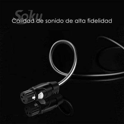 Cable Jack 6.35 Macho A Xlr Macho Microfono Ts Hifi 24k Soku