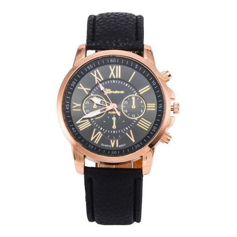 Reloj Geneva Mayoreo Piel Vinil Moda Dama Proveedor Msi