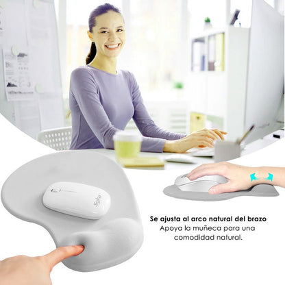 Tapete Ergonomico Para Raton De Gel Silicon Antideslizante