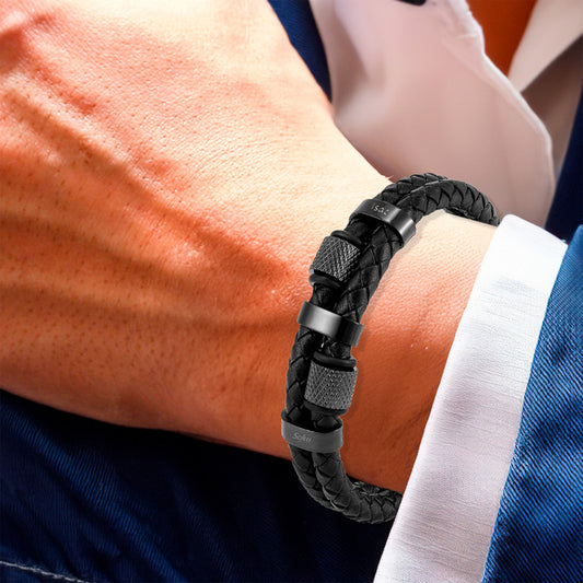 Soku Pulsera Personalizada Micro Piel Inoxidable Titanio