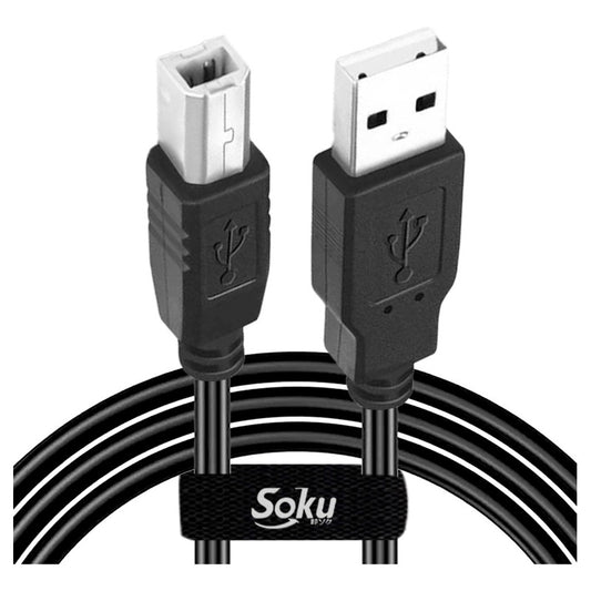 Soku Cable Impresora Universal 1.5m Usb 2.0 Para Hp Calidad