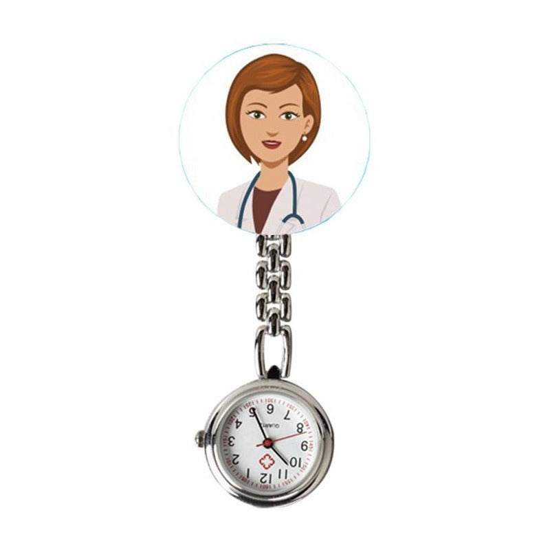 10 Reloj Enfermera Metal Broche Medico Mujer Lote Mayoreo