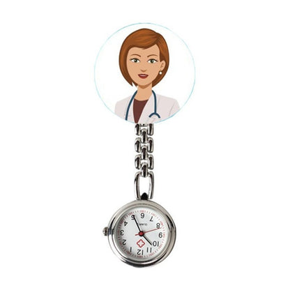 10 Reloj Enfermera Metal Broche Medico Mujer Lote Mayoreo