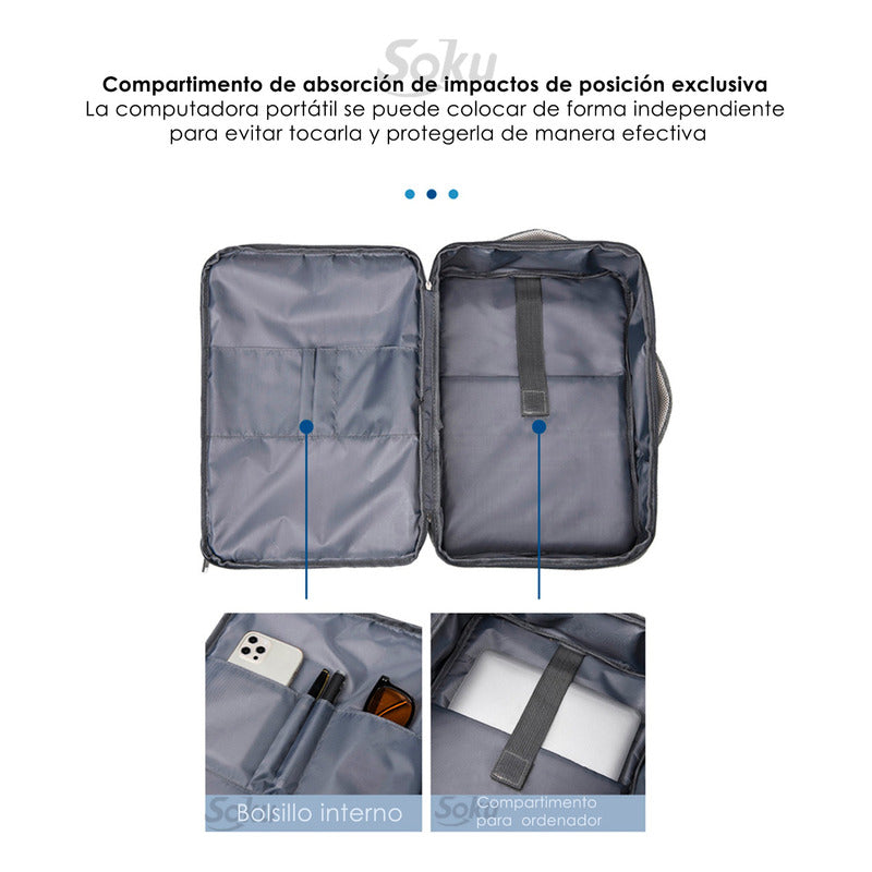 Soku Mochila  Premium Contra Agua  Minimalista Para Laptop