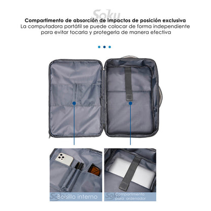 Soku Mochila  Premium Contra Agua  Minimalista Para Laptop