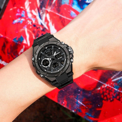 Reloj Dual Digital Led Militar Uso Rudo Contra Agua 5 Bar Sd