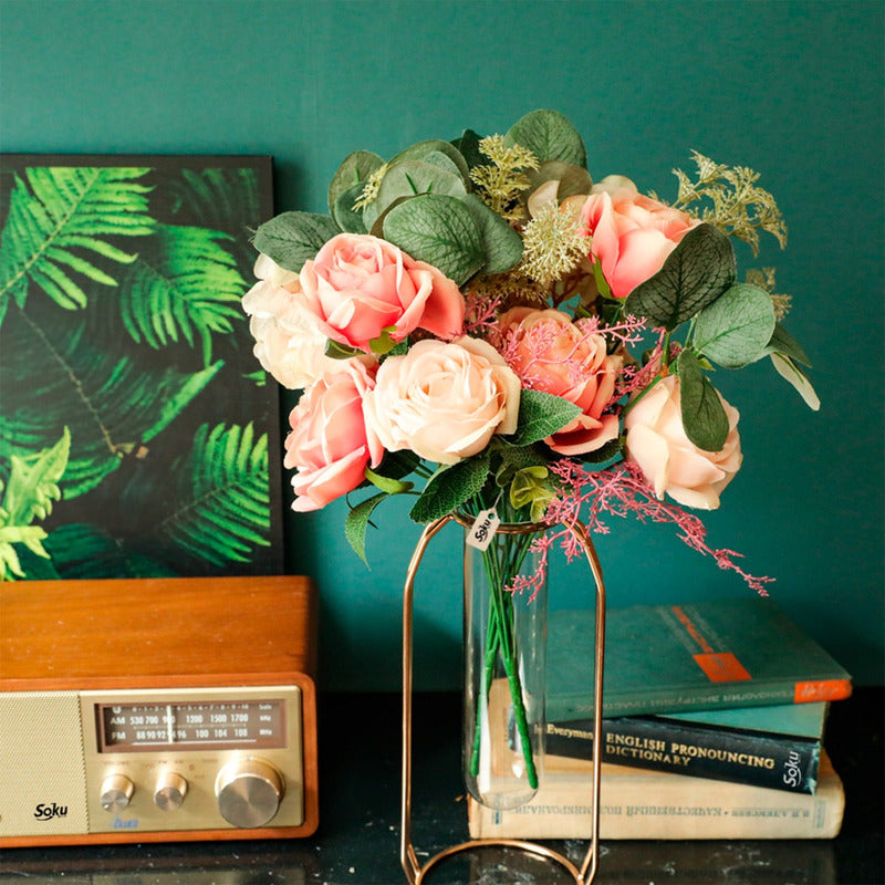 Soku Bouquet Rosas Flores Evento Quinceñera Boda Centro Mesa