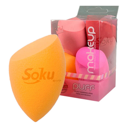 Set 4 Esponjas Maquillaje Humedo Seco Foam Recargas Soku