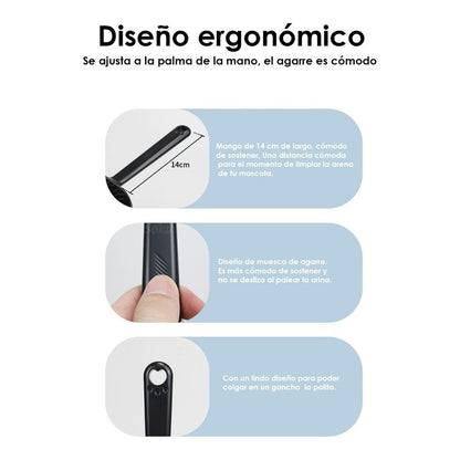 Pala Arenero Recogedora Heces Desechos Popo Mascotas Gatos