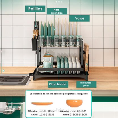 Soku Escurridor De Trastes Acero Reforzado Duradero Premium