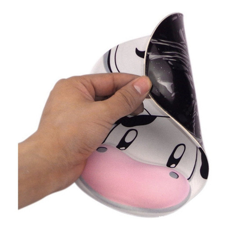Tapete Ratón Ergonómico Mouse Pad Vaca Antiderrapante