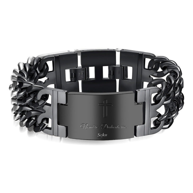 Pulsera Esclava  Personalizable Acero Inoxidable Al Titanio