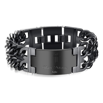 Pulsera Esclava  Personalizable Acero Inoxidable Al Titanio