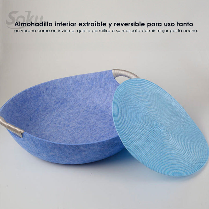 Soku Cama Gato Mascota Cesto Tapete Verano Invierno Calidad