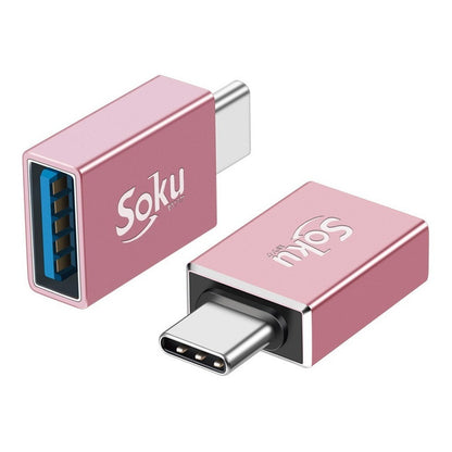 Soku Adaptador Otg Tipo C A Usb 3.1 Velocidad Real 10 Gbps