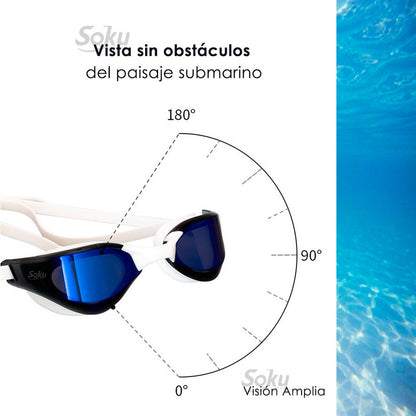 Kit Natación Profesional Gafas Polarizado Gorra Mujer Hombre