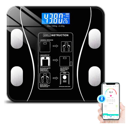 Bascula Inteligente Smart Bluetooth Masa Corporal Calidad