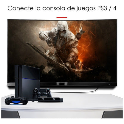 Cable Hdmi Uso Rudo Full Hd Pantalla Laptop Pc Xbox Ps4 5m