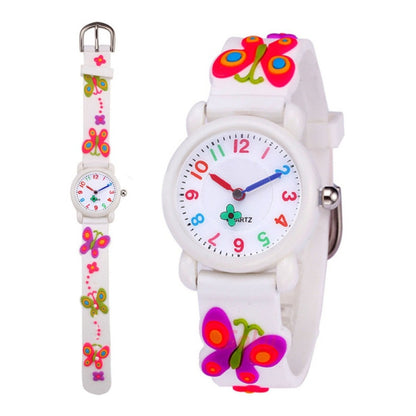 Reloj Niña Mariposa 3d Kawaii Impermeable Calidad
