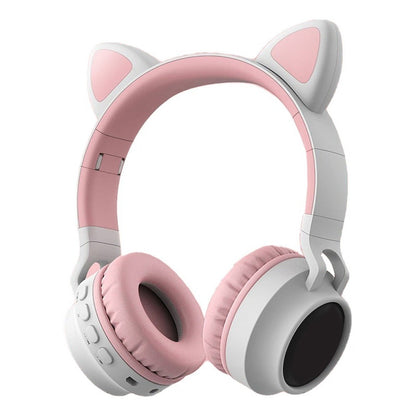 Audifonos Gamer Inhalambricos Led Auriculares Gato Micro Sd