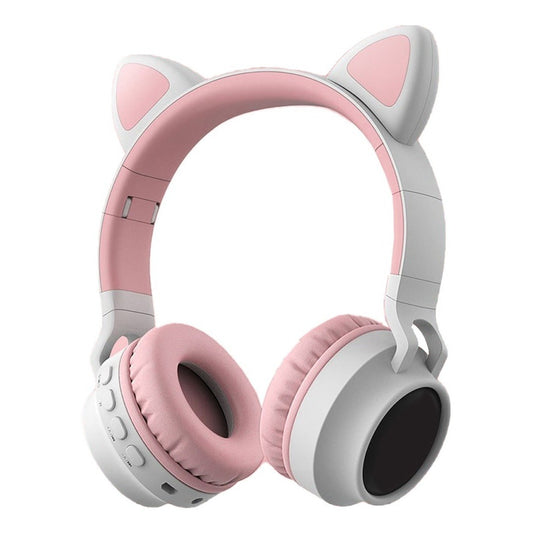 Audifonos Gamer Inhalambricos Led Auriculares Gato Micro Sd
