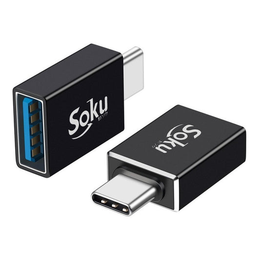 Soku Adaptador Otg Tipo C A Usb 3.1 Velocidad Real 10 Gbps