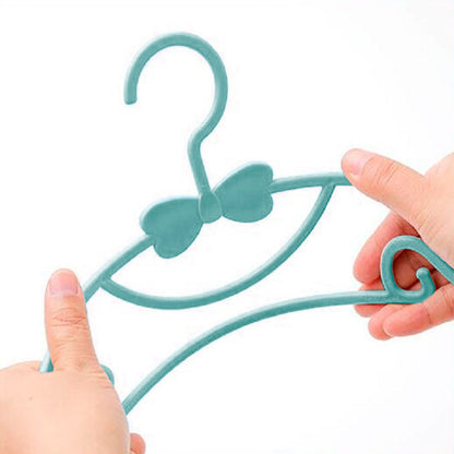 20 Ganchos Ropa Moda Niños Bebes Perchera Durable