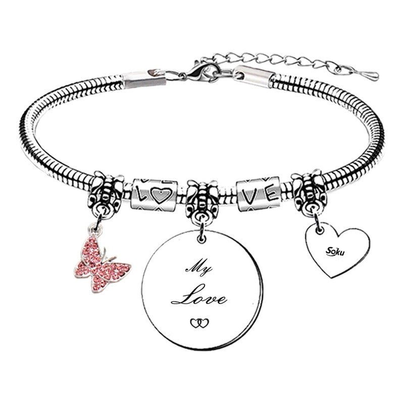 Soku Pulsera Regalo Maripos Acero Inoxidable Mama Amor Amiga