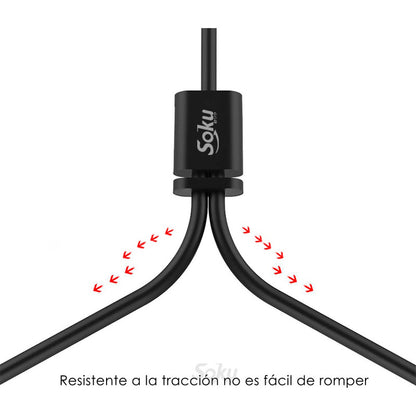 Cable Usb C A 2 Rca Hifi Sonido Premium 24k Soku