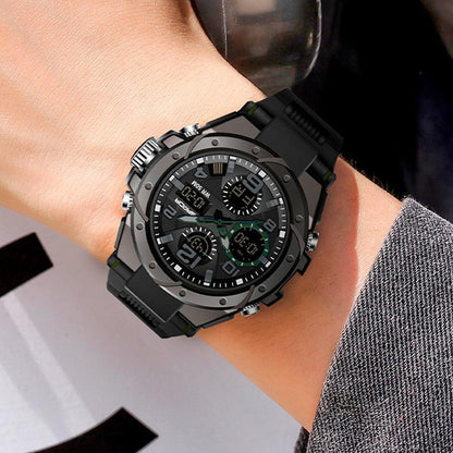 Reloj Dual Digital Led Militar Uso Rudo Contra Agua 5 Bar Sd