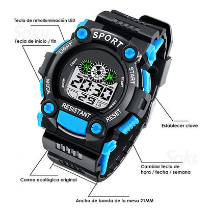 Reloj Militar Hombre Led Moda Caballero Contra Agua Hx
