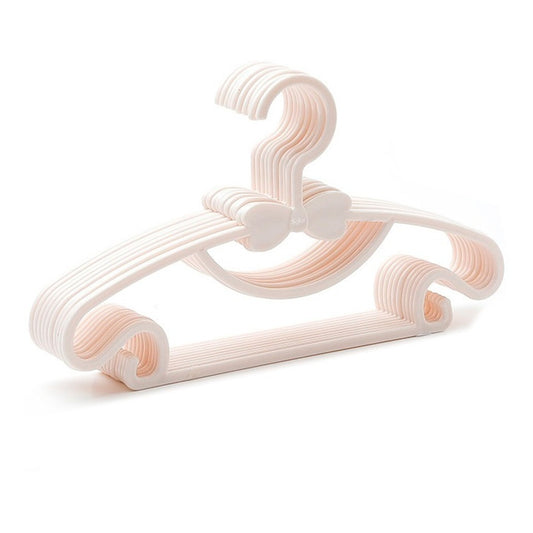 10 Ganchos Ropa Moda Niños Bebes Perchera Durable