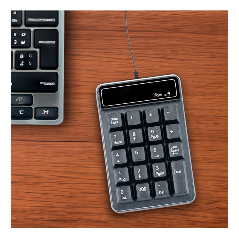 Mini Teclado Numérico Cable Con Usb 19 Teclas Para Mac Y Pc