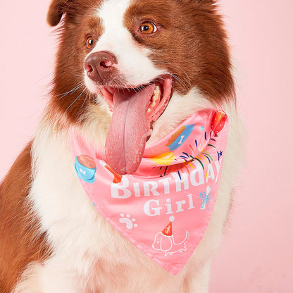 Soku Collar Perro Pañuelo Fiesta Cumpleaños Disfraz Mascota