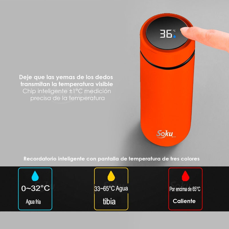 Termo Inteligente Smart Touch Acero Inoxidable Original 12h