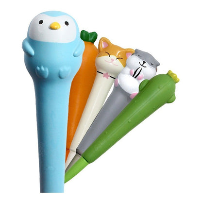 5 Plumas Kawaii Niños Lapicero Antiestres Apachurrable Lote