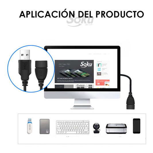 Cable Extensión Usb 2.0 Macho A Hembra High Performance 3 M