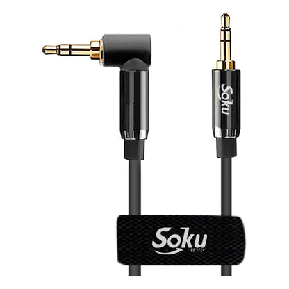 Cable Auxiliar 3.5mm Macho A Macho Auto Estéreo 3 Polos 24k