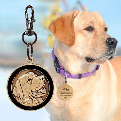 Placa Perro Gato Personalizada Identificación Razas Inoxida