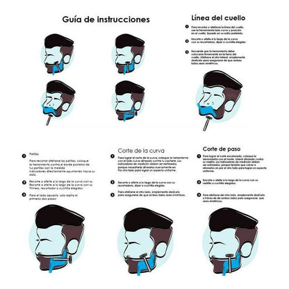 Plantilla Para Barba  Peine  Herramienta De Moldeado Calidad