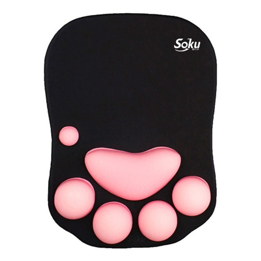 Tapete Raton Huella 3d Gato Antideslizante Gel Ortopedico