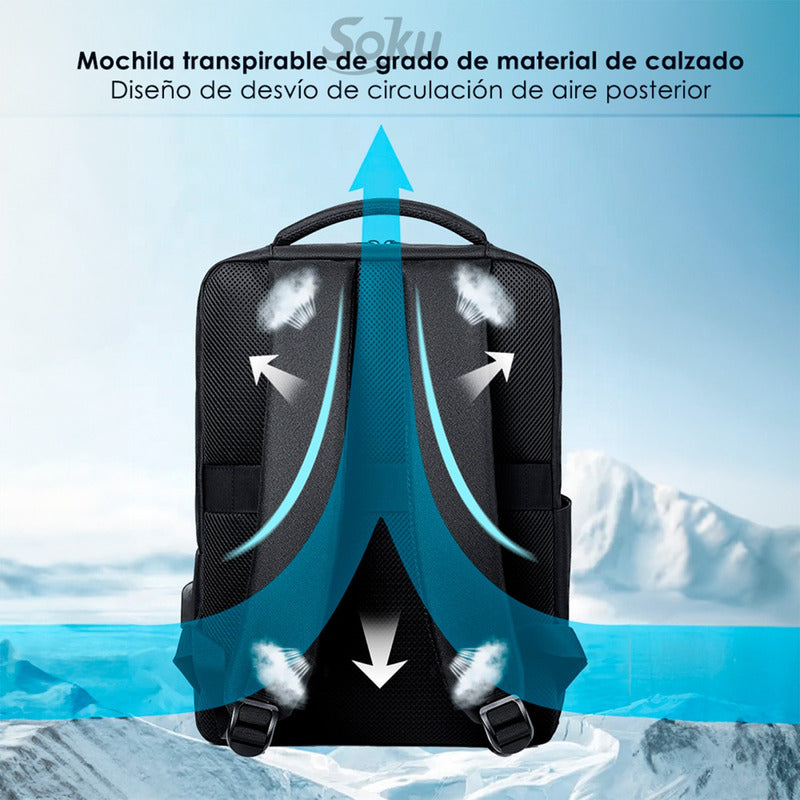 Soku Mochila Pro Ergonómica Moda Japonesa Premium Contra Agua Para iPad Mac Laptop 15in Calidad Premium