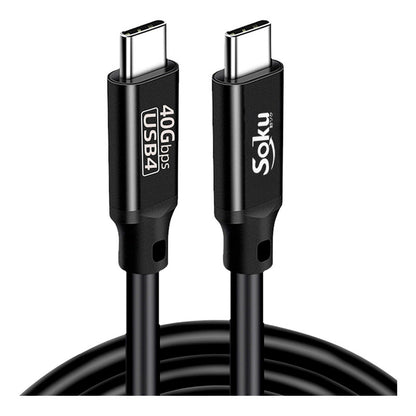 Soku Cable Usb 4.0 Tipo C Gamer 40gbps 8k Alta Gama 240w