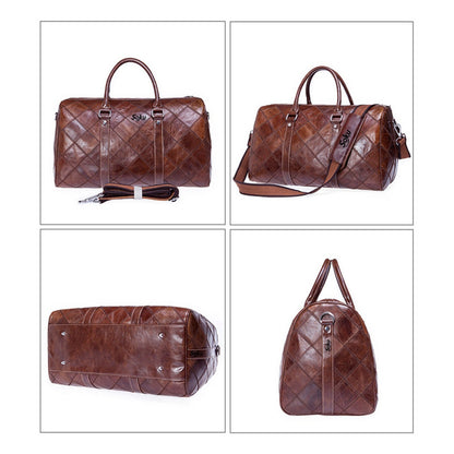 Exquisito Maletin Bolso Viaje Gym Piel Original Premium Soku