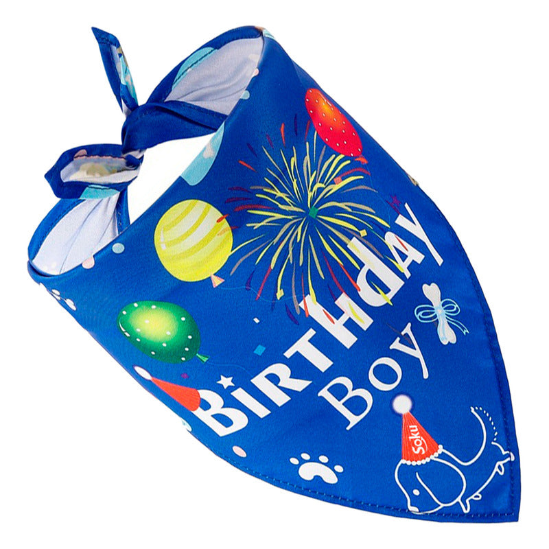 Soku Collar Perro Pañuelo Fiesta Cumpleaños Disfraz Mascota