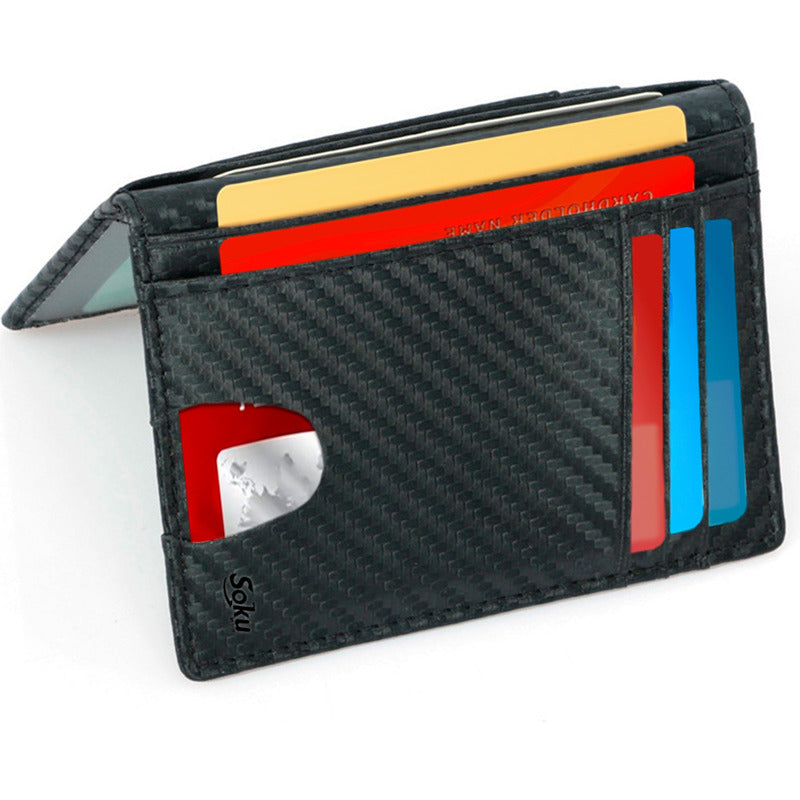 Cartera Slim Tarjetero Porta Licencia Antirrobo Rfid