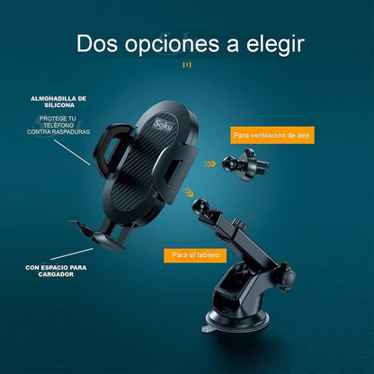 Porta Celular Soporte Gps Auto Universal Manos Libres 360º