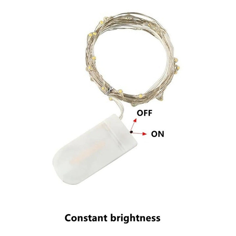 Tira Serie Luces 30 Led 3m Impermeable Decoración