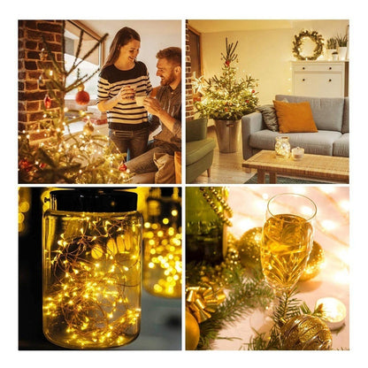 Lote Serie Luces 20 Led Botella Corcho Botella